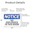 Signmission No Explosives In This Room, 24 in W x Rectangle, Aluminum OS-2PACK-NS-A-1824-L-14538 - alternate 5